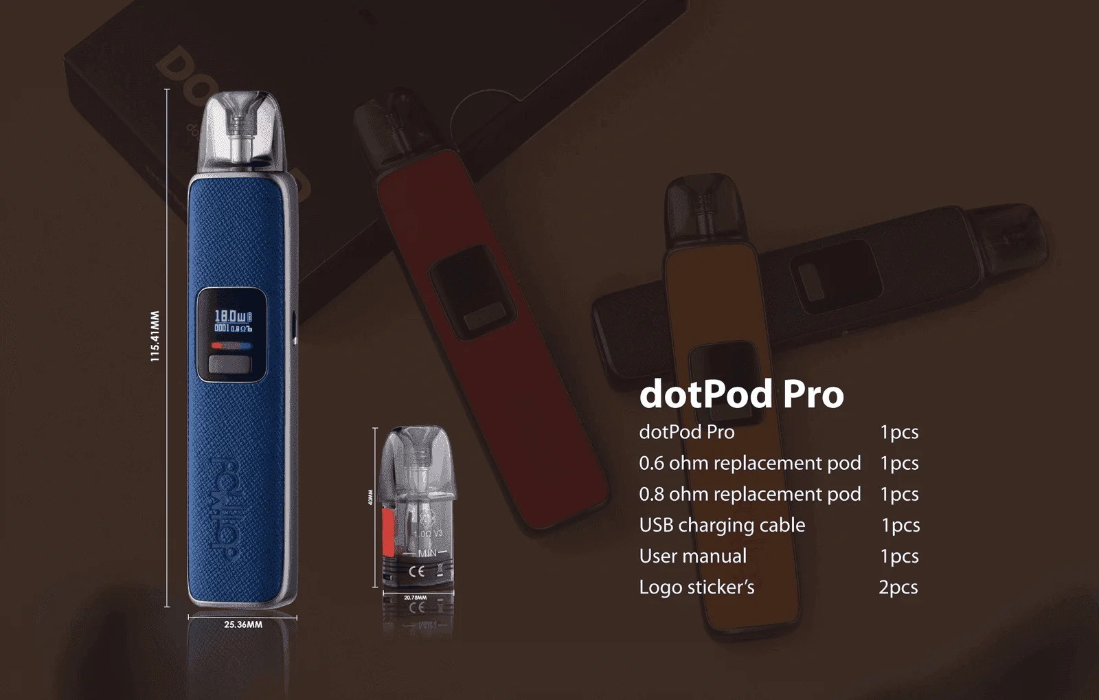 佩特里DOTMOD DOTPOD S PRO 35W電子煙主機空倉煙彈官網